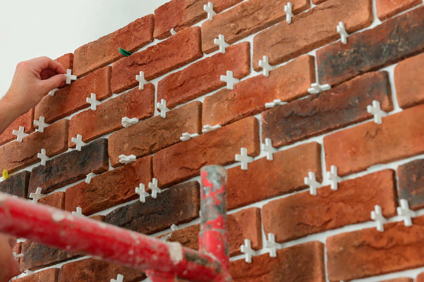 Brick wall installation